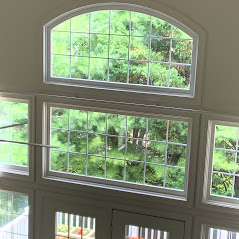 Transom Glass With Arch Top