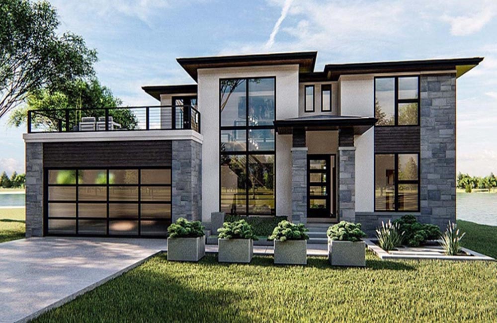 Beautiful home in Rockville with many window glass