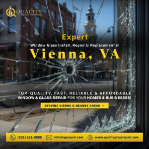 Maple Avenue Vienna VA storefront glass repair