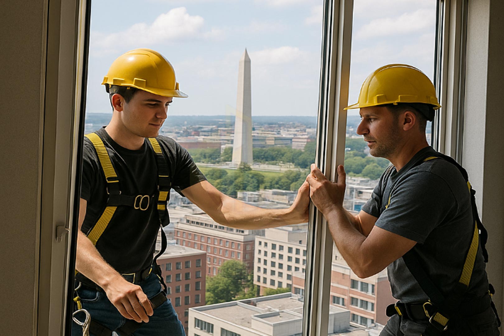 Professional window balance repair service in downtown DC