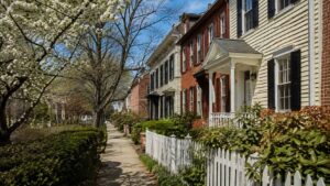 Historic Main Street streetscape representing Laurel, MD
