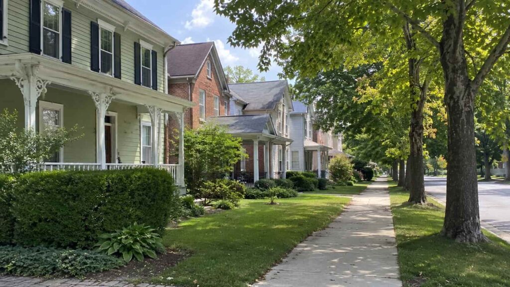Old Town streetscape representing Walkersville, MD